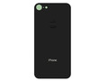 Стекло iPhone 8 на заднюю панель в сборе с глазком камеры (Black)  (Premium)