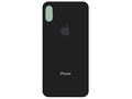 Стекло iPhone X на заднюю панель в сборе с глазком камеры (Серый космос) (Premium)